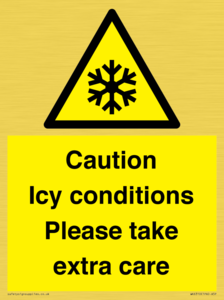 Caution Icy conditions please take extra care